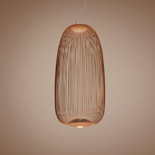 Load image into Gallery viewer, Spokes 1 LED Pendant Light in Copper.
