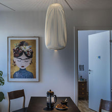 Load image into Gallery viewer, Spokes 1 LED Pendant Light in dining room.
