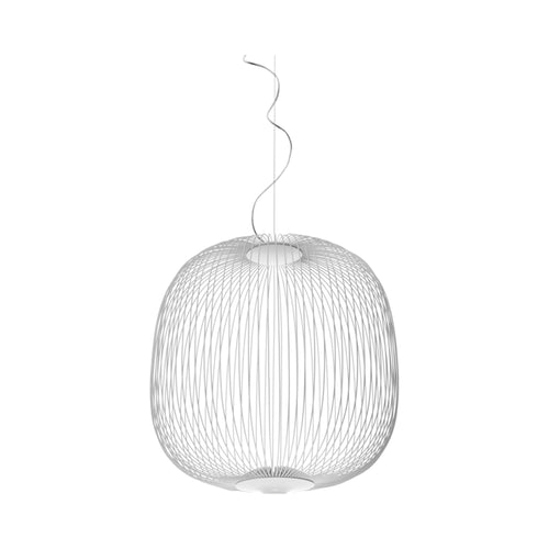 Spokes 2 LED Pendant Light in White.