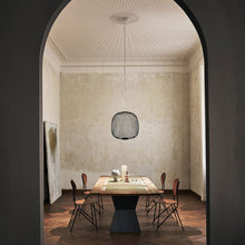 Load image into Gallery viewer, Spokes 2 LED Pendant Light in dining room.
