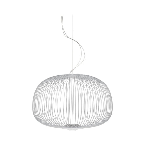 Spokes 3 LED Pendant Light in White.