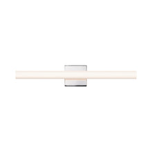 Load image into Gallery viewer, SQ-bar LED Bath Vanity Light in Polished Chrome/Medium.
