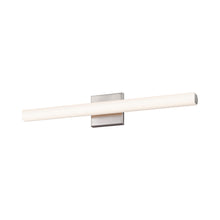Load image into Gallery viewer, SQ-bar LED Bath Vanity Light in Satin Nickel/Medium.
