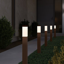 Load image into Gallery viewer, Square Column™ LED Bollard in office.
