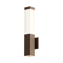 Load image into Gallery viewer, Square Column™ Outdoor LED Wall Light in Textured Bronze.
