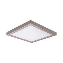 Load image into Gallery viewer, Square LED Ceiling/Wall Light in Nickel (Small).

