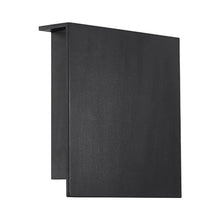 Load image into Gallery viewer, Square Outdoor LED Wall Light in Large/Black.

