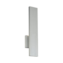 Load image into Gallery viewer, Stag Outdoor LED Wall Light in Brushed Aluminum.
