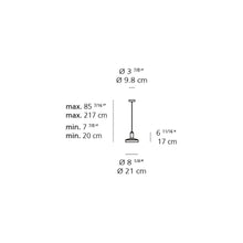 Load image into Gallery viewer, Stablight LED Pendant Light - line drawing.

