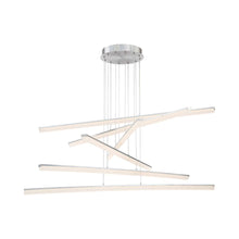 Load image into Gallery viewer, Stack LED Pendant Light in Brushed Aluminum/6-Light.
