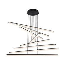 Load image into Gallery viewer, Stack LED Pendant Light in Black/9-Light.
