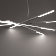 Load image into Gallery viewer, Stacked LED Pendant Light in Detail.

