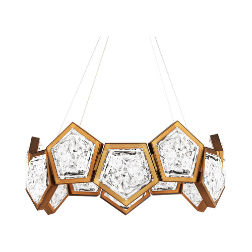 Starlight Starbright LED Chandelier in Orange.