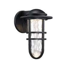 Load image into Gallery viewer, Steampunk Indoor/Outdoor LED Wall Light in Black/Large.
