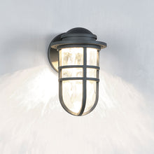 Load image into Gallery viewer, Steampunk Indoor/Outdoor LED Wall Light in Detail.

