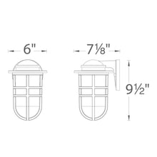 Load image into Gallery viewer, Steampunk Indoor/Outdoor LED Wall Light - line drawing.
