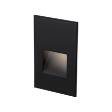 Load image into Gallery viewer, Step Light Outdoor LED Wall Light in Vertical/Black.
