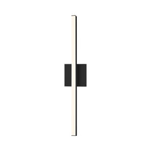 Load image into Gallery viewer, Stix LED Bath Vanity Light in Satin Black/Medium.
