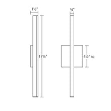 Load image into Gallery viewer, Stix LED Bath Vanity Light - line drawing.
