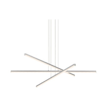 Load image into Gallery viewer, Stix LED Pendant Light in Bright Satin Aluminum (3-Light).
