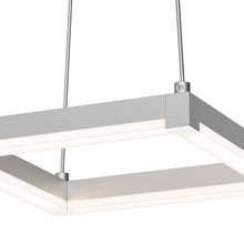 Load image into Gallery viewer, Stix Square LED Pendant Light - line drawing.
