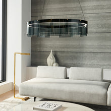 Load image into Gallery viewer, Stratos LED Chandelier in living room.
