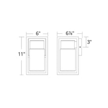 Load image into Gallery viewer, Structure Outdoor LED Wall Light- line drawing.
