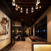 Load image into Gallery viewer, 10 Carat LED Round Chandelier in restaurant.
