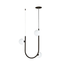 Load image into Gallery viewer, Contour LED Pendant Light in Brushed Bronze (3-Light).
