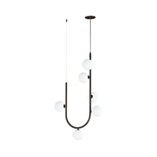Load image into Gallery viewer, Contour LED Pendant Light in Brushed Bronze (6-Light).
