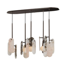Load image into Gallery viewer, Megalith LED Multi Light Pendant Light in Various Stone/Brushed Bronze.
