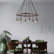 Load image into Gallery viewer, Scan Multi Light Pendant Light in living room.
