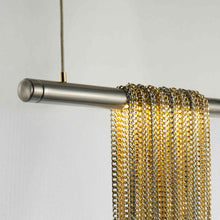 Load image into Gallery viewer, Trapeze LED Linear Pendant light in Detail.
