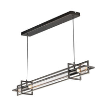 Load image into Gallery viewer, Zeppelin LED Linear Pendant Light in Gunmetal.
