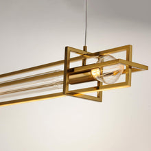 Load image into Gallery viewer, Zeppelin LED Linear Pendant Light in Detail.

