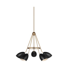 Load image into Gallery viewer, Summer Chandelier in Midnight Black.
