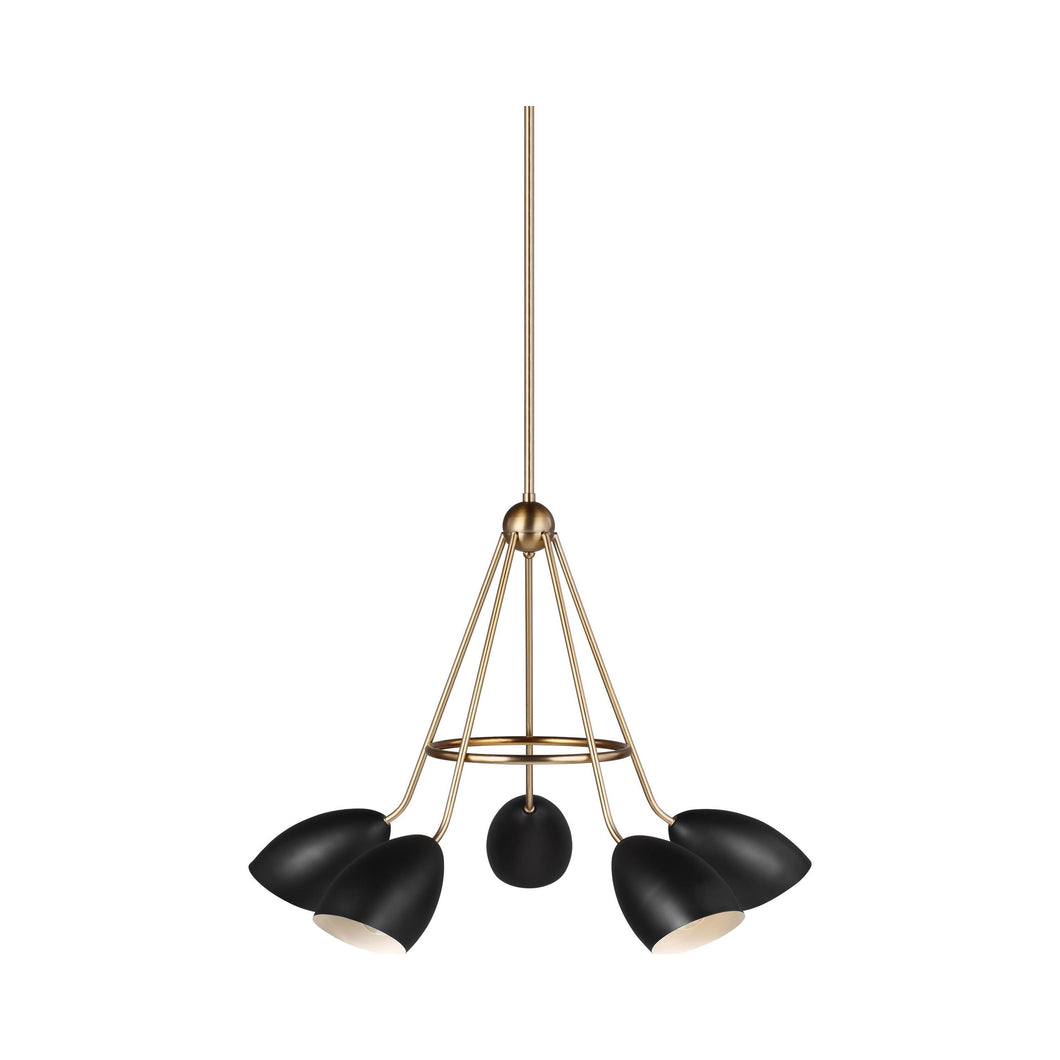 Summer Chandelier in Midnight Black.