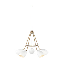 Load image into Gallery viewer, Summer Chandelier in Matte White.
