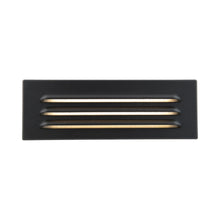 Load image into Gallery viewer, Surface Mounted LED Step Light in Black on Aluminum (Large).
