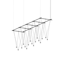 Load image into Gallery viewer, Suspenders® Gridscape LED Pendant Light (V-Line Etched Cylinder Pends).
