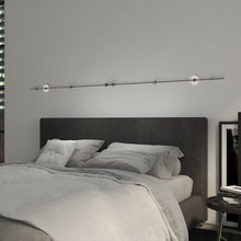 Load image into Gallery viewer, Suspenders® In-Line Linear LED Pendant Light in bedroom.
