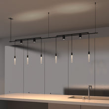 Load image into Gallery viewer, Suspenders® In-Line Linear LED Pendant Light in kitchen.
