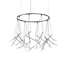 Load image into Gallery viewer, Suspenders® Ring LED Pendant Light (Branch Pendants with Petal Shade).
