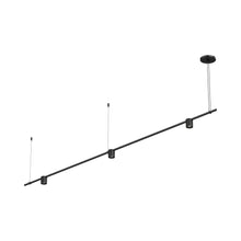 Load image into Gallery viewer, Suspenders® Tier Linear LED Pendant Light (Power Precise Bar-Mounted Cylinder).
