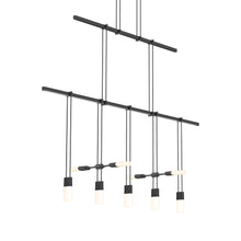 Load image into Gallery viewer, Suspenders® Tier Linear LED Pendant Light (Etched Chiclet).
