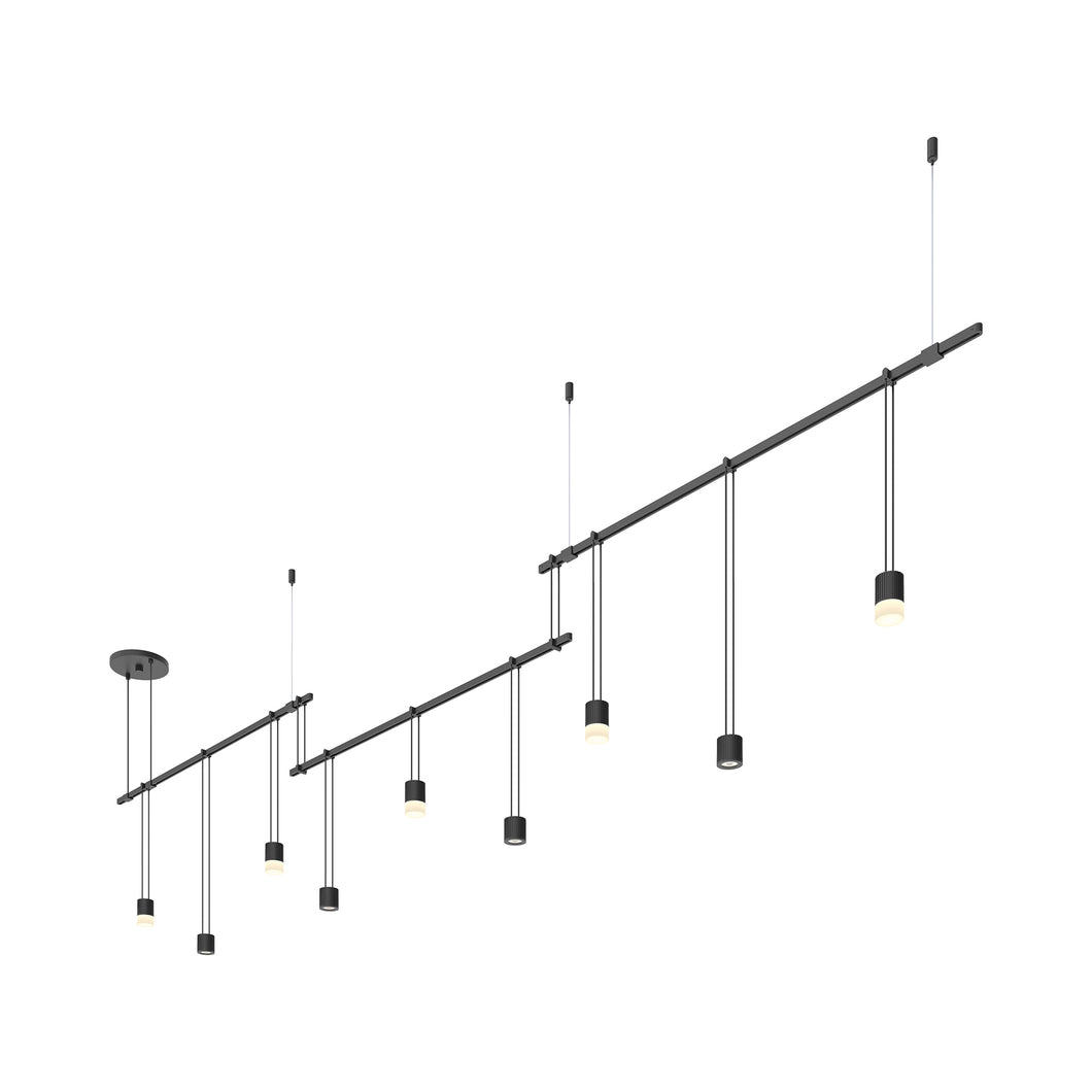 Suspenders®Offset Linear LED Pendant Light (Cylinder with 50° Lens).