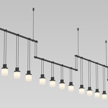 Load image into Gallery viewer, Suspenders®Offset Linear LED Pendant Light in Detail.
