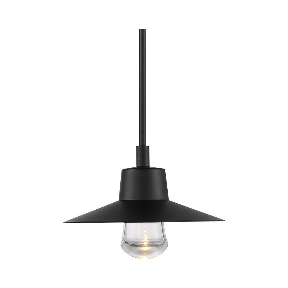 Suspense Outdoor LED Pendant Light in Black.