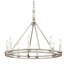 Load image into Gallery viewer, Sutton Chandelier in Champagne Silver Leaf (Small/1-Tier).
