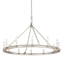 Load image into Gallery viewer, Sutton Chandelier in Champagne Silver Leaf (Large/1-Tier).
